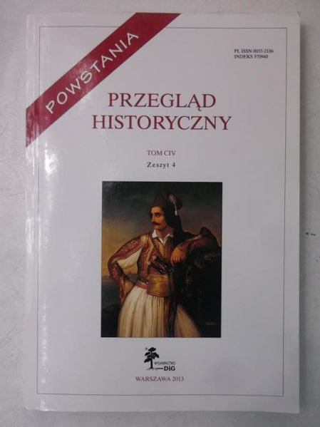 Przegląd Historyczny, Tom CIV, Zeszyt 4