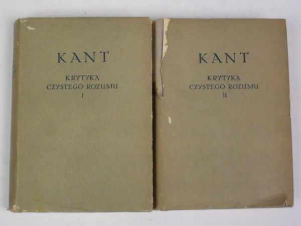 Krytyka czystego rozumu, t.I-II,  BKF