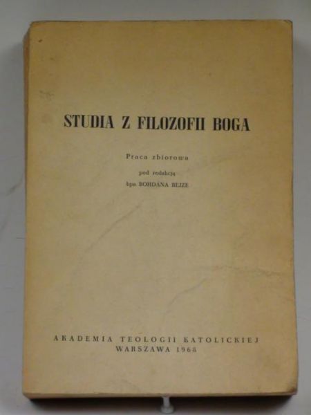 Studia z filozofii Boga