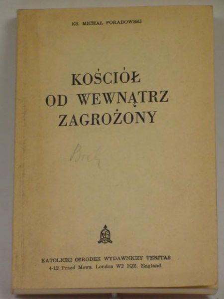 Kościół od wewnątrz zagrożony