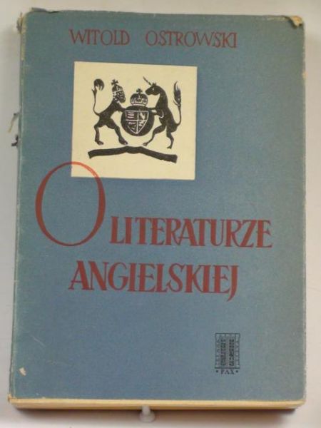 O literaturze angielskiej