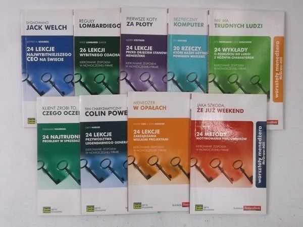 Warsztaty menedżera, 9 książek, komplet
