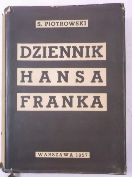 Dziennik Hansa Franka, Autograf