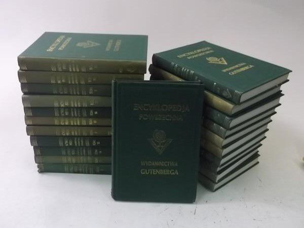 Wielka ilustrowana encyklopedia powszechna Wydawnictwa Gutenberga, 32 tomy,reprint z 1929 r.
