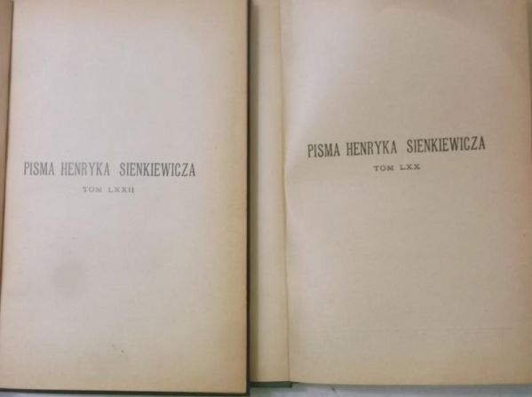 Pisma, Tom LXX, LXXII, 1904 r.