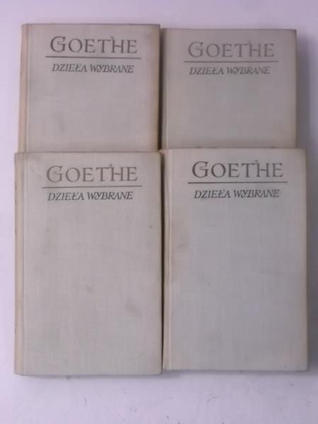 Goethe Jan Wolfgang - Dzieła wybrane, t. I-IV