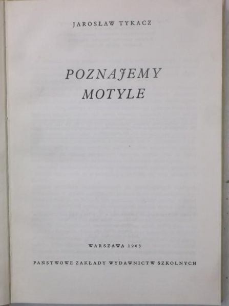 Poznajemy motyle