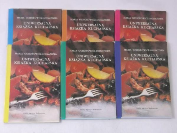 Ochrowicz-Monatowa Maria - Uniwersalna książka kucharska, 6 tomów, reprint z 1910 r.