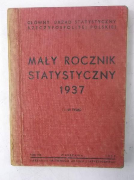 Mały rocznik statystyczny, 1937 r.