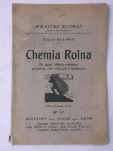 Chemia rolna, 1916 r.