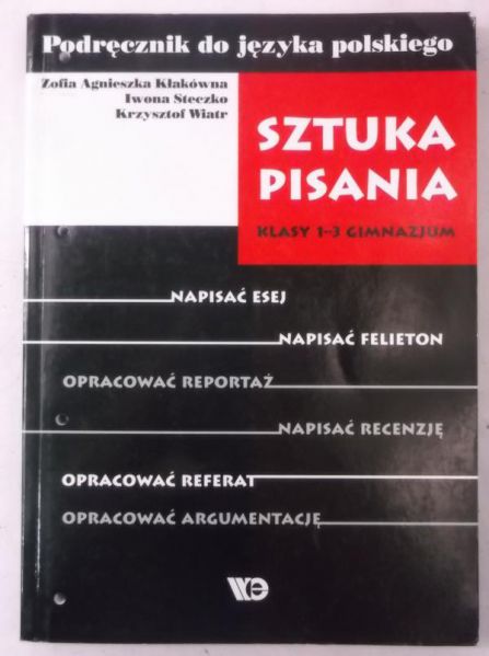 Sztuka pisania. Klasy 1 - 3 gimnazjum.