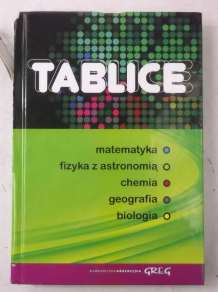 Tablice: matematyka, fizyka z astronomią, chemia, geografia, biologia