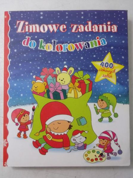 Zimowe zadania do kolorowania