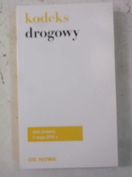 Kodeks drogowy, Nowa