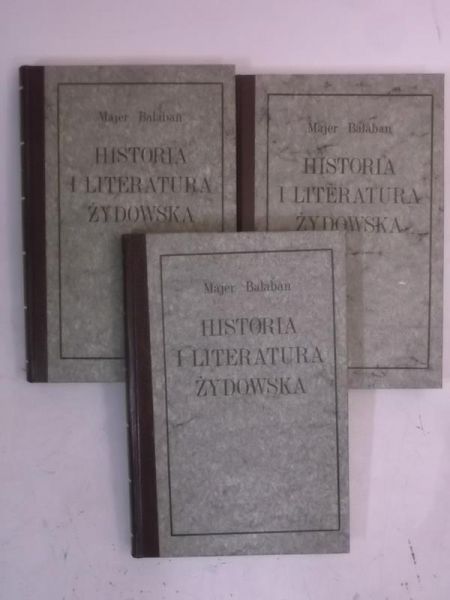 Historia i literatura Żydowska, Tom I-III, Reprint z 1925