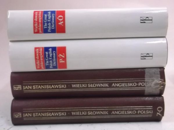Zestaw 4 słowników polsko-angielskich / angielsko-polskich