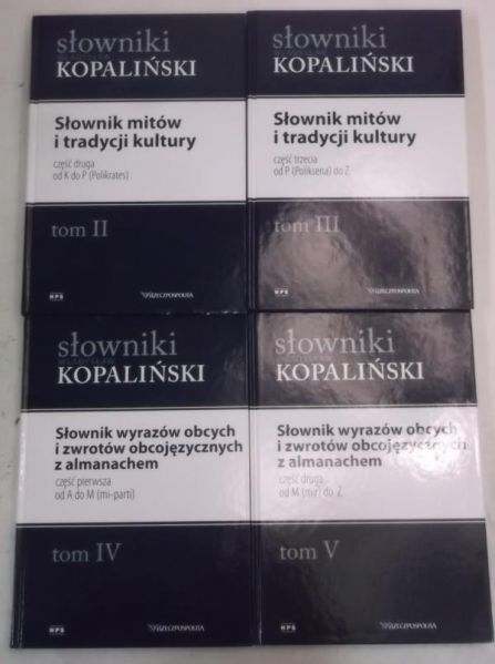 Słowniki, Tom II-V