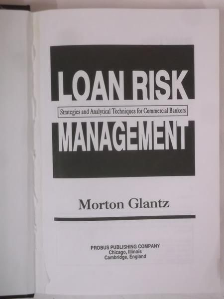 Glantz Morton - Loan Risk Management