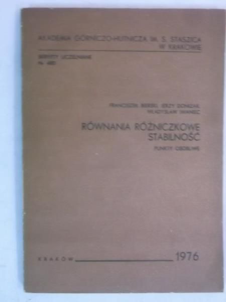 Bierski Franciszek - Równania różniczkowe. Stabilność