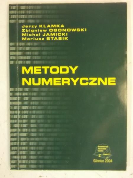 Klamka Jerzy - Metody numeryczne