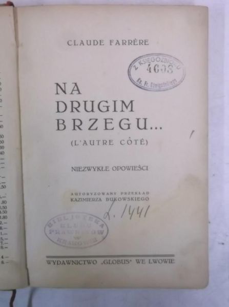 Na drugim brzegu, 1929 r.