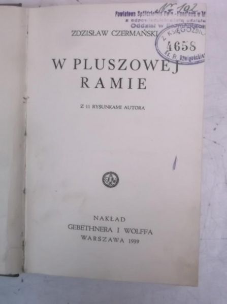 W pluszowej ramie, 1939 r.