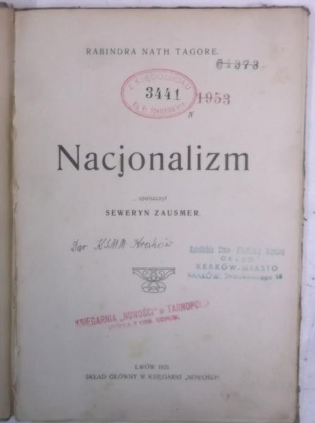 Nacjonalizm, 1921 r.