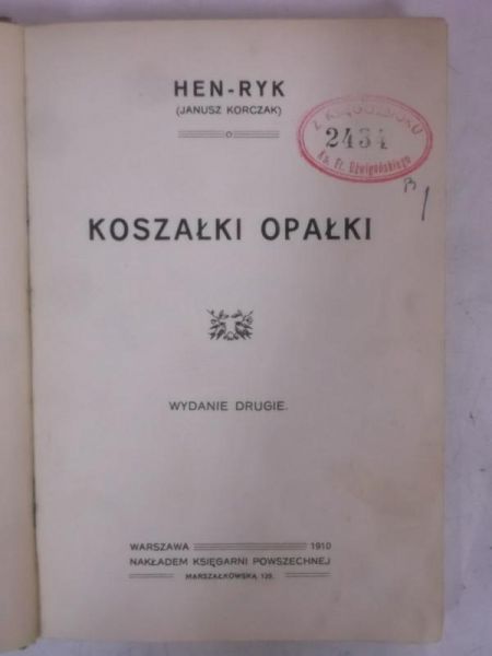 Koszałki opałki, 1910 r.
