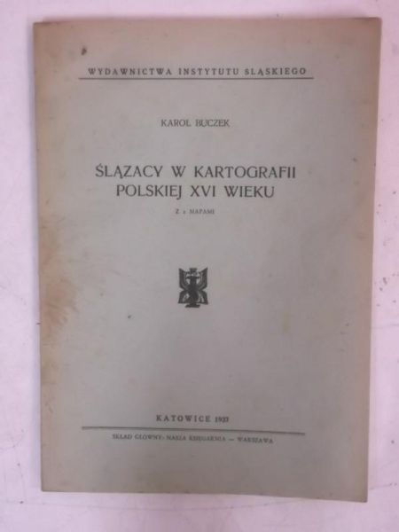 Ślązacy w kartografii polskiej XVI wieku, 1937 r.