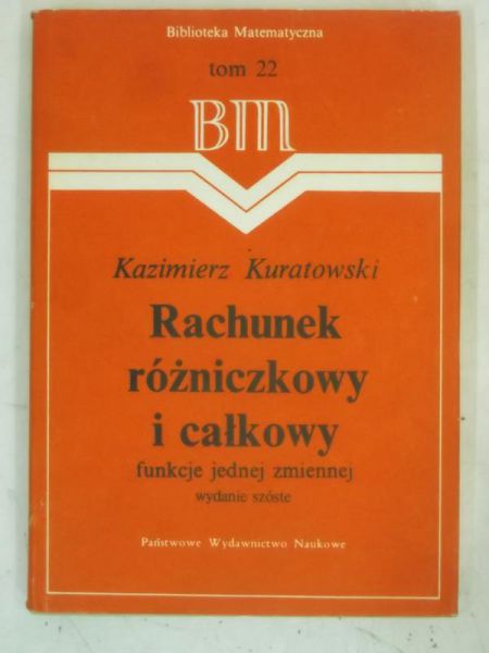 Rachunek rózniczkowy i całkowy