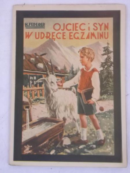 Ojciec i syn w udręce egzaminu, 1948 r.