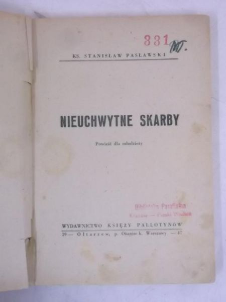 Nieuchwytne skarby, 1944 r.