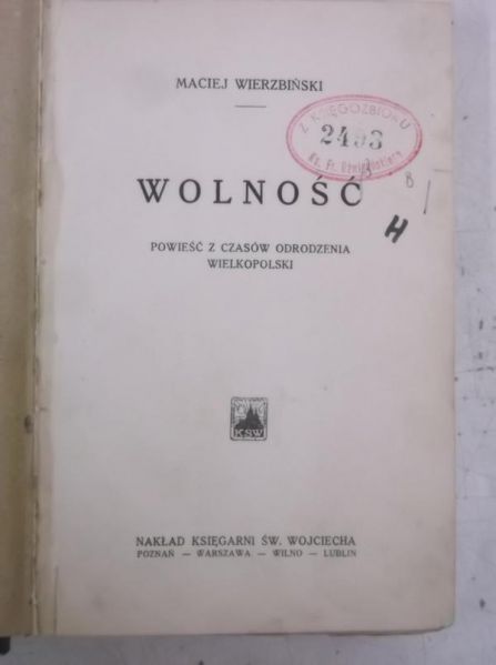Wolność, 1927 r.