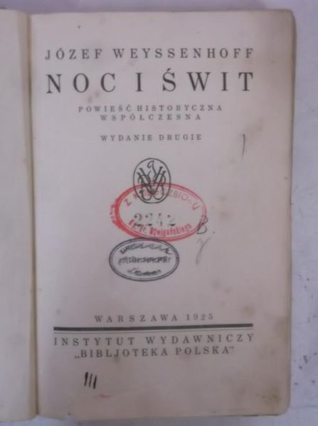Noc i świt, 1925 r.