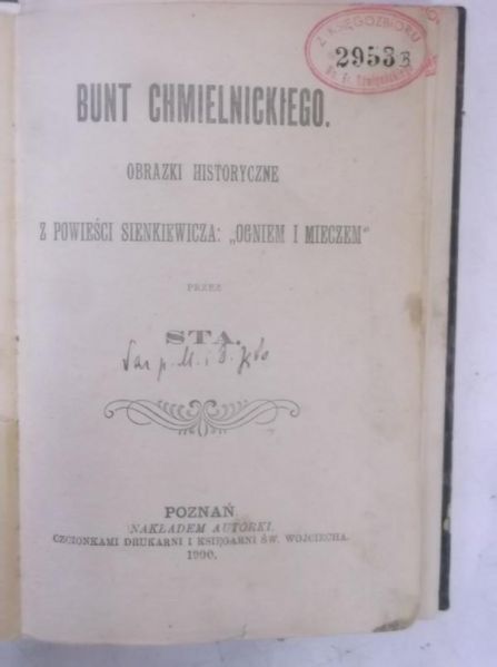 Bunt Chmielnickiego, 1900 r.