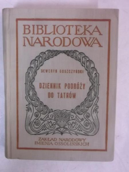 Dziennik podróży do Tatrów, BN