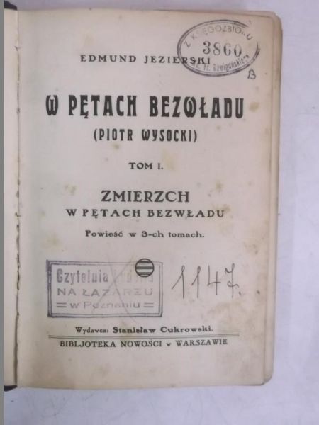 W pętach bezwładu, tom I-III, 1930 r.
