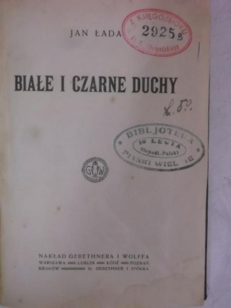 Białe i czarne duchy, 1939 r.