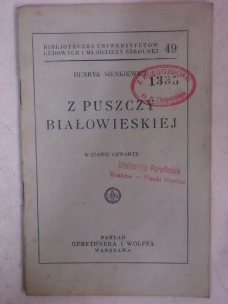 Z puszczy Białowieskiej, 1931 r.