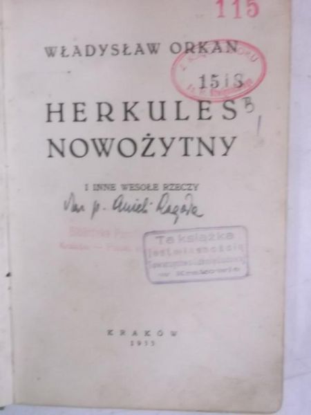 Herkules nowożytny, 1933 r.