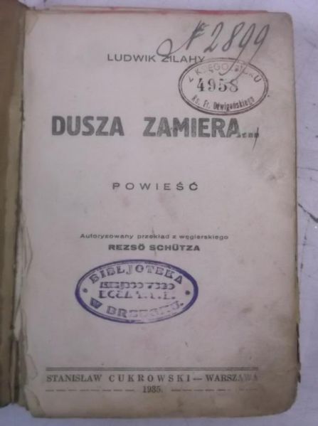Dusza zamiera… 1935 r.