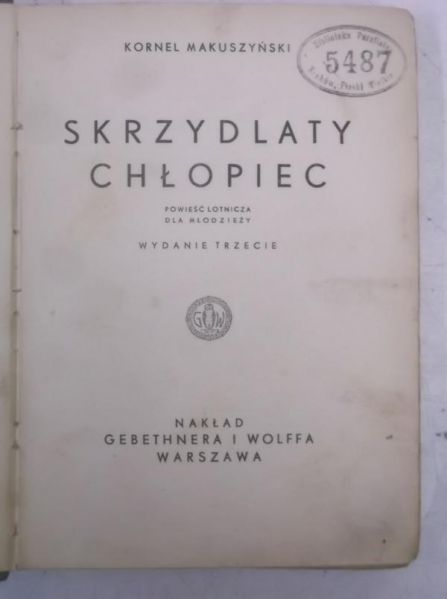 Skrzydlaty chłopiec, 1934 r.