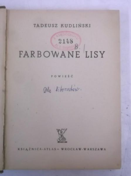 Farbowane lisy, 1947 r.