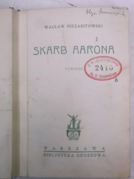 Skarb Aarona, 1929 r.