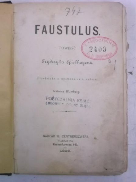 Faustulus, 1898 r.