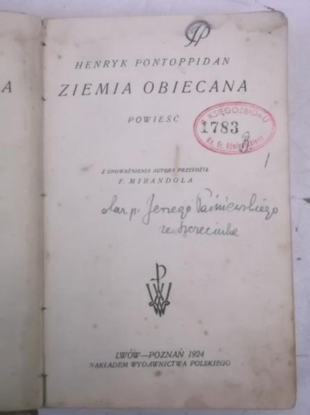 Ziemia obiecana, 1924 r.