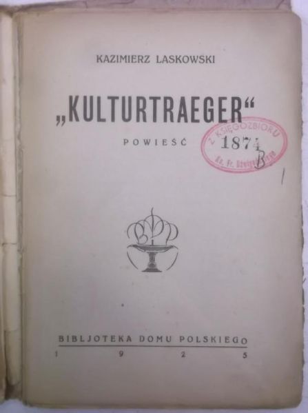 Laskowski Tadeusz - Kulturtrager, 1925 r.