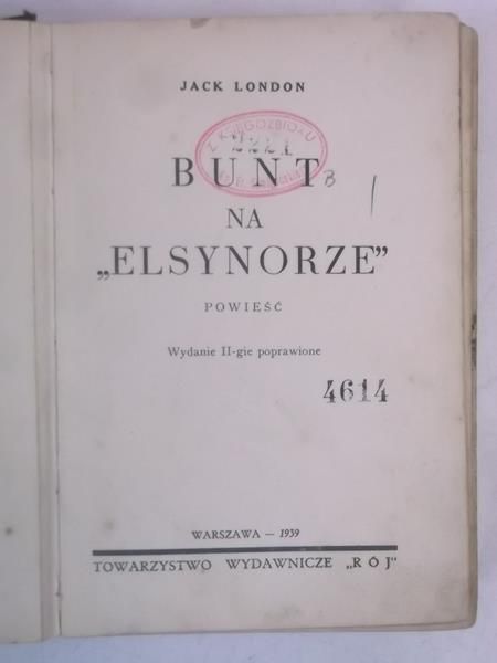 Bunt na Elsynorze, 1939 r.