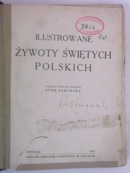 Ilustrowane żywoty świętych polskich, 1937 r.