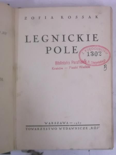 Kossak Zofia - Legnickie pole, 1937 r.